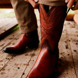 Botas Lucchese GY1501.63 Rum DK Brown Calf