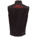 Chaleco Resistol Black/Red Vest Marketing