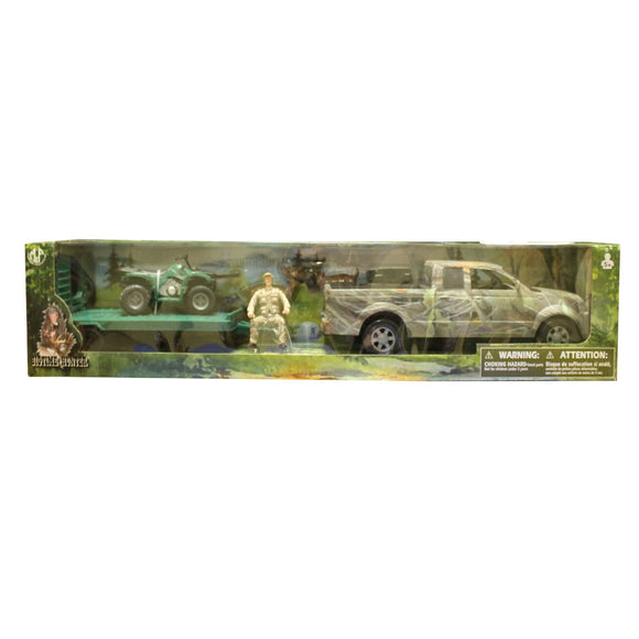 Camioneta Ford Lobo Con Remolque y Cuatrimoto Toy